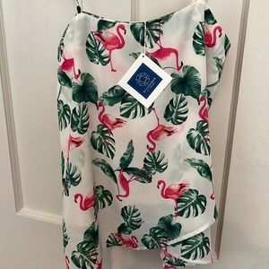 Adrienne, M, flowy, summer tank - size M